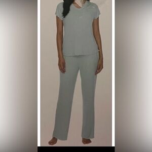 HONEYDEW 2-PIECE RIB PAJAMA SET